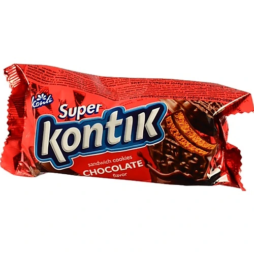 Печиво-сендвіч шоколадний смак Super Kontik 90г