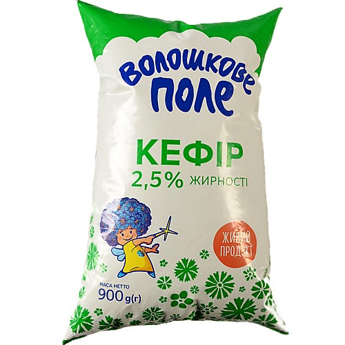Кефір Волошкове поле 900мл 2.5% плівка