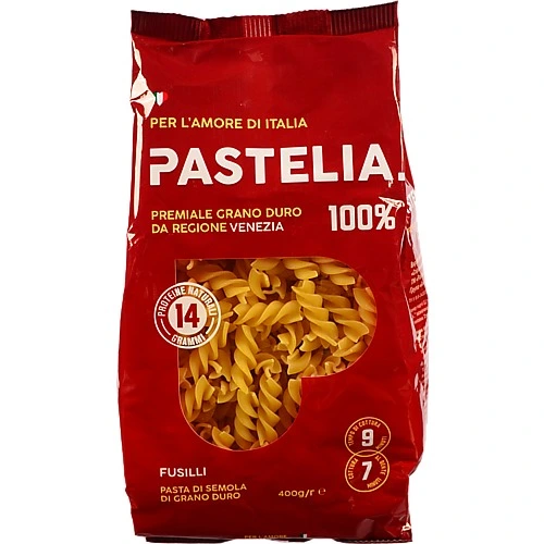 Макарони Pastelia Fusilli 400г
