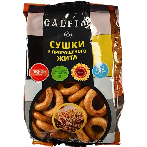 Сушки з пророщеного жита Galfim м/у 200г