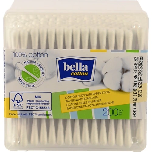 Палички ватяні Белла 200шт