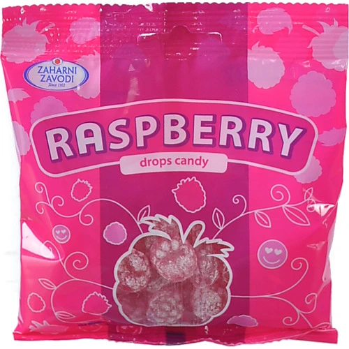 Цукерки Zaharni Zavodi 90г карамельні малина