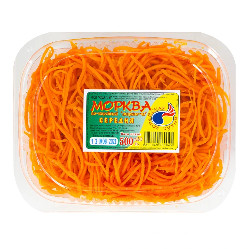 Морква по-корейськи Середня 500г