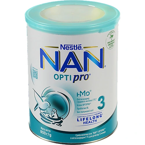 Суміш Nestle 800г нан 3 оптіпро