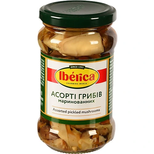 Гриби мариновані Асорті Iberica с/б 280г