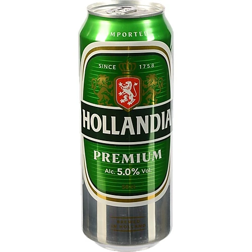 Пиво Hollandia 0.5л Бляшанка