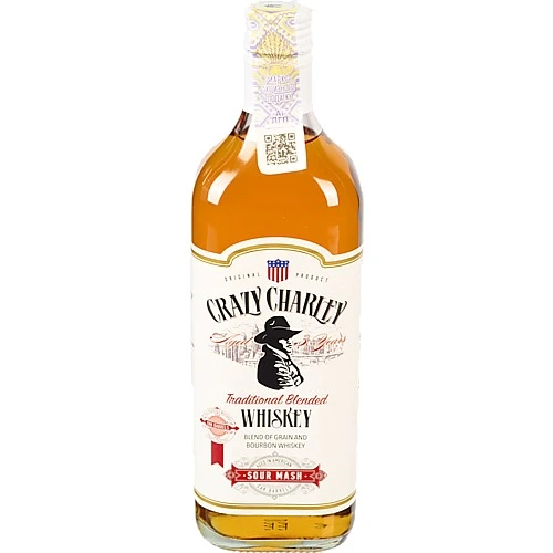 Віскі Crazy Charley Traditional Blended 3YO 0.5л 40%