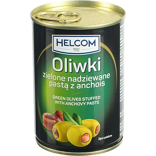 Оливки Helcom 280г фаршировані анчоусами