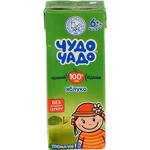 Сік яблуко Чудо-чадо 200мл