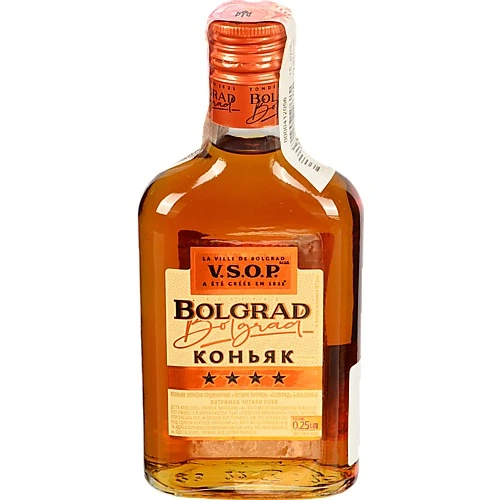 Коньяк Bolgrad V.S.O.P. 0.25л 4 Зірки