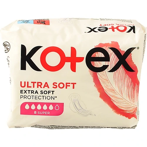 Прокладки Kotex екстра софтвер супер 8