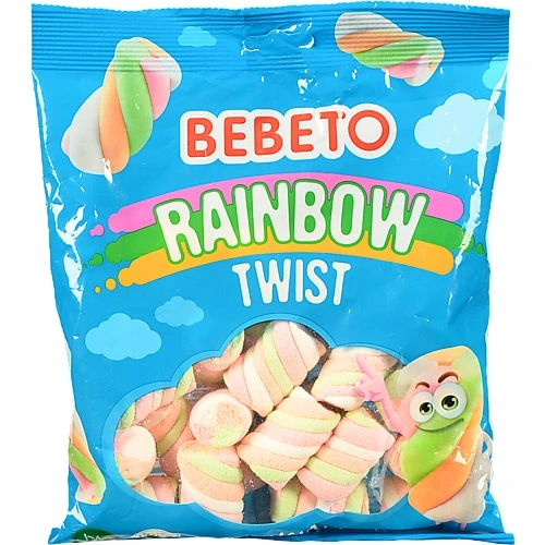 Маршмеллоу Rainbow Twist Bebeto м/у 135г