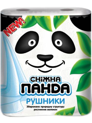 Рушники паперові Сніжна панда 2 шт