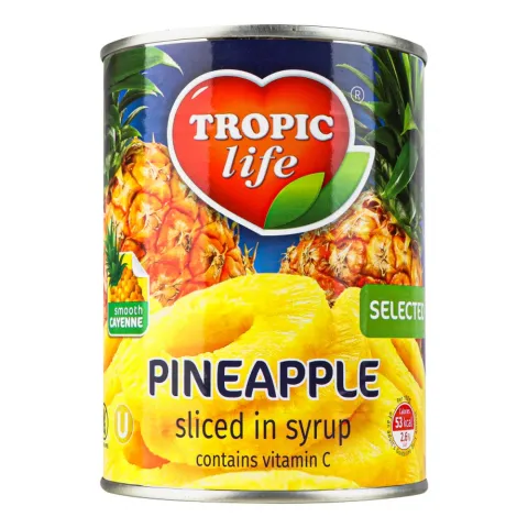 Конс Ананас Тропік Лайф 580 г з/б кільця