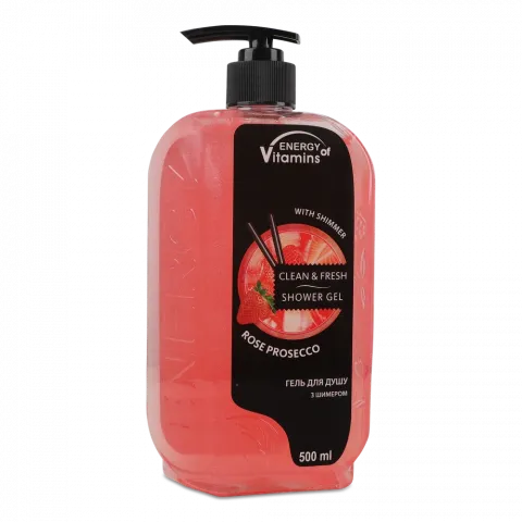 Гель д/душу Energy of vitamins 500 мл з шимером Rose Prosecco