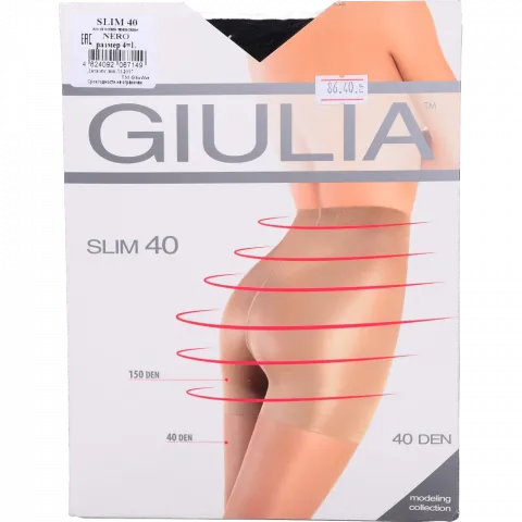 Колготи жін. Giulia Slim 40 Nero 4