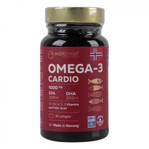 Добавка дієтична Nordway Cardio OMEGA-3 1000 мг 30 капс.