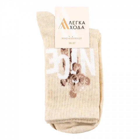 Шкарпетки жін. Легка Хода 5580 23 беж меланж