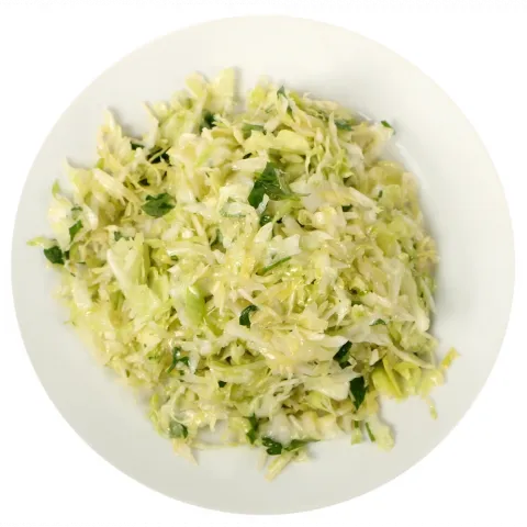 Салат з капусти білокачанної молодої та моркви ваг. Кулінар.