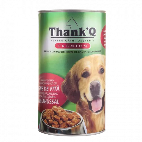 Корм д/собак THANKQ PREMIUM 1240г Яловичина з/б (Румунія)
