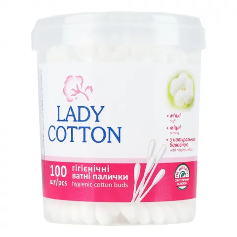Ватні пал. Lady Cotton 100 шт. бан.