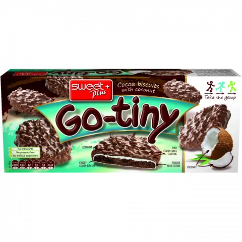 Печ GO-TINY 130г з мол.крем.та кокос.стружкою(Болгарія)