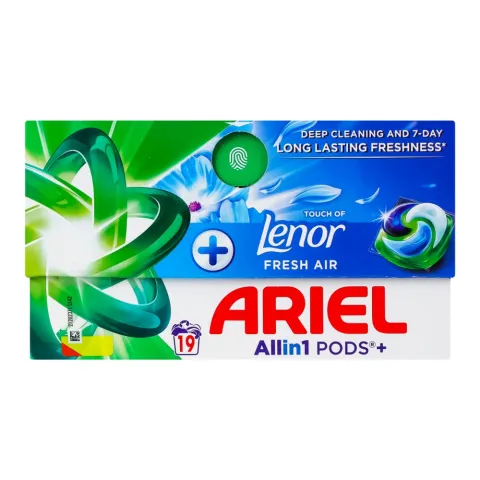 Гель д/прання Ariel авт. в розч. кап. З дотиком Lenor Свіже повітря 19 шт.