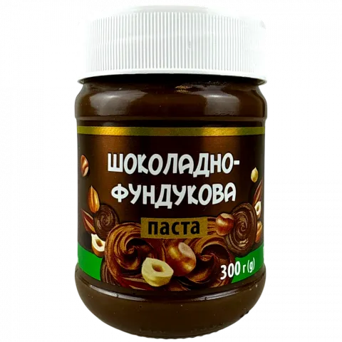 Паста Українська зірка 300 г шоколадно-фундукова