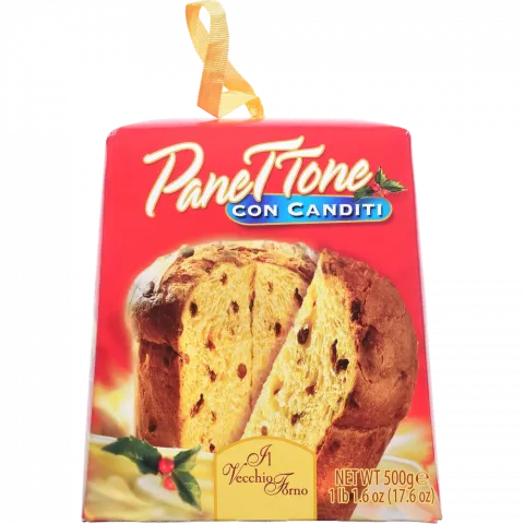 Кекс Il Vecchio Forno 500 г Панетоне з родзинками та цукатами (Італія) И423