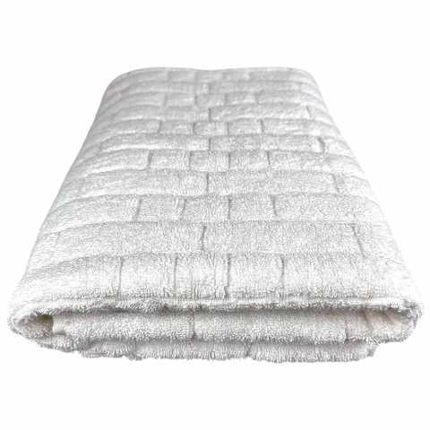 Рушник махровий DINA.ME QD-0560 70х140 см 620 г/м2 Білий (Узбекистан) И219