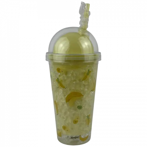 Стакан з кришкою 450 мл пластик арт. YD-1-16798 И634