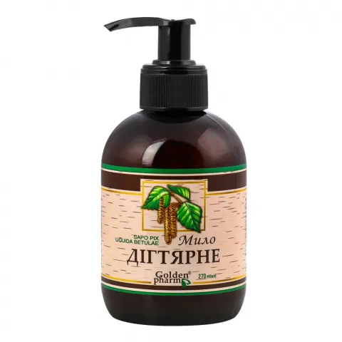 Мило рідке Golden Pharm 270 мл Дігтярне