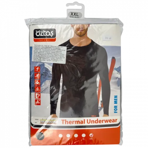 Термокофта чол. Oztas арт. 1650-A XXL чорн. И77 (Туреччина)