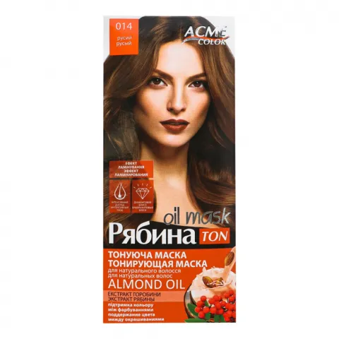 Тонуюча маска д/волосся Рябіна 30 мл 014 Русявий