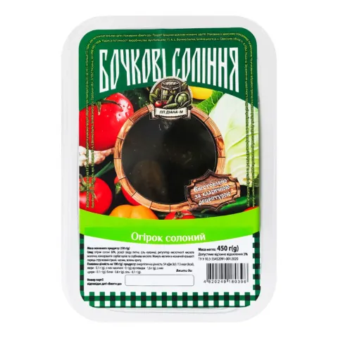 Огірок солоний Діана-М 250 г