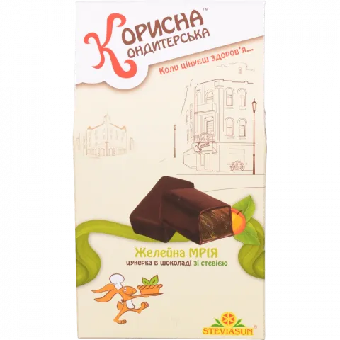 Цукерки Корисна Кондитерська 150 г карт. Желейна Мрія із стевією