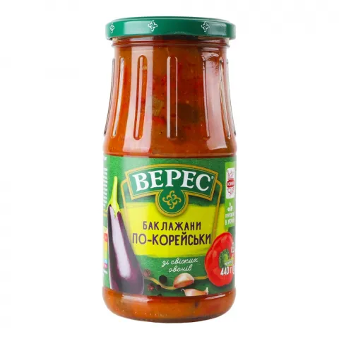 Конс Баклажани Верес 440 г По-корейськи