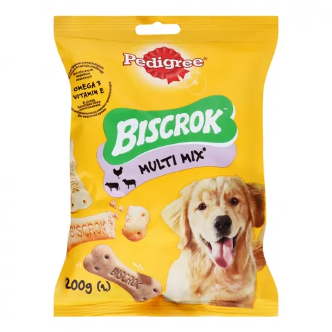 Ласощі д/собак Педігрі 200 г пак. Biscrok Original Бісквітні кісточки в асорт.