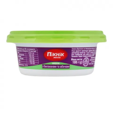 Закуска Пікнік 100 г пісна Баклажан-кабачок