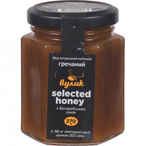 Мед Вулик Selected honey 270 г Гречаний