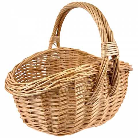 Кошик плетений Рогата S натур