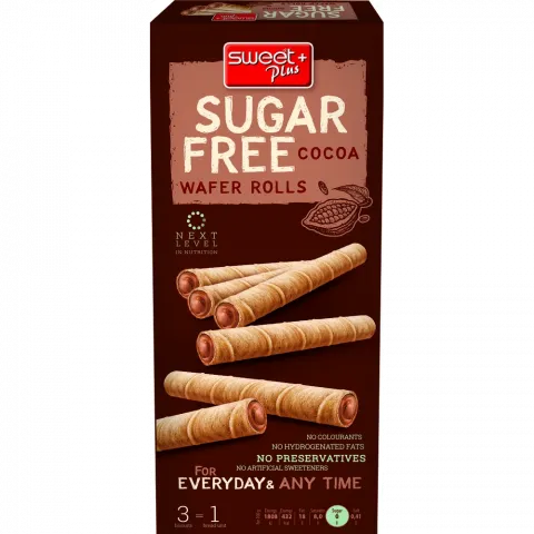 Трубочки Sugar Free 120 г вафельні б/цукру (Болгарія)И107