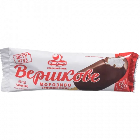 Морозиво Ласунка 80 г ескімо Вершкове