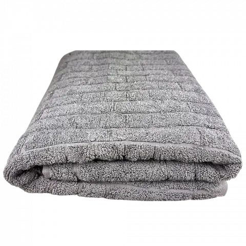 Рушник махровий DINA.ME QD-0560 70х140 см 620 г/м2 Темно-сірий (Узбекистан) И240