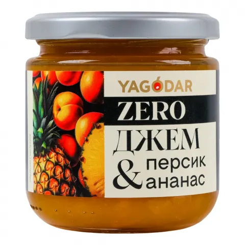 Джем Yagodar 210 г Персик-ананас б/цукру
