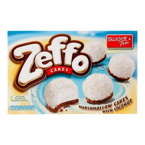 Тістечко ZEFFO 115 г зефірне  з кокосом (Болгарія)