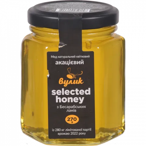 Мед Вулик Selected honey 270 г Акацієвий