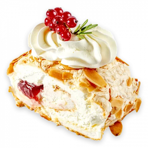 Торт Меренговий рулет полуничний ваг. МВ