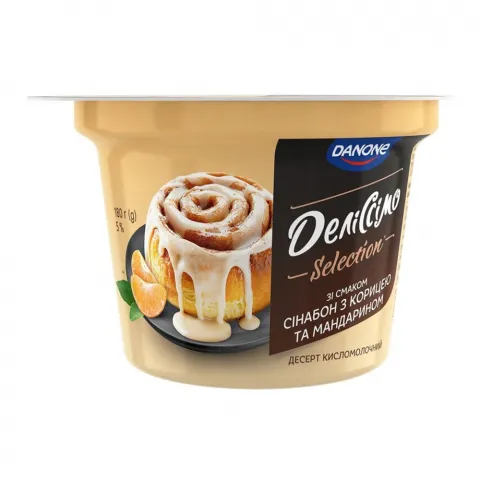 Десерт Деліссімо 5 180 г зі смак. сінабон-кориця-мандарин
