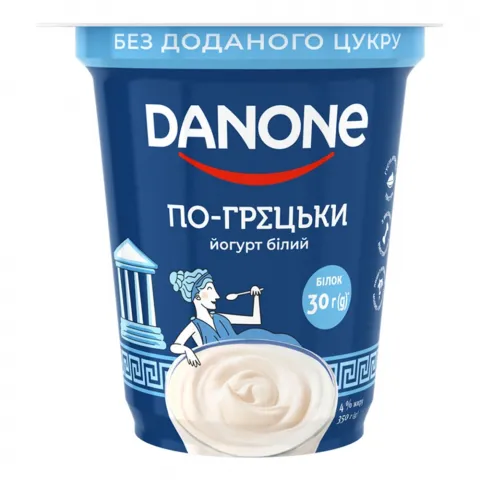 Йогурт Данон 4 350 г стак. По-грецьки